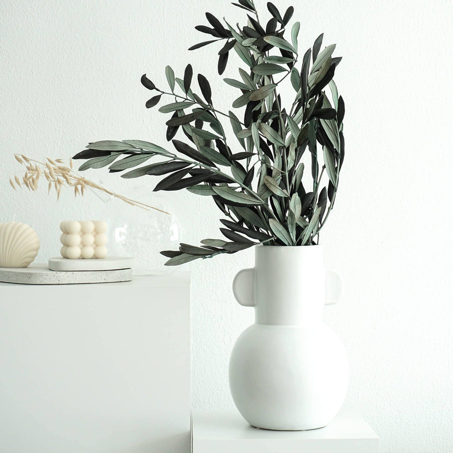 Olive Branches, Bunch. Preserved. Real greenery