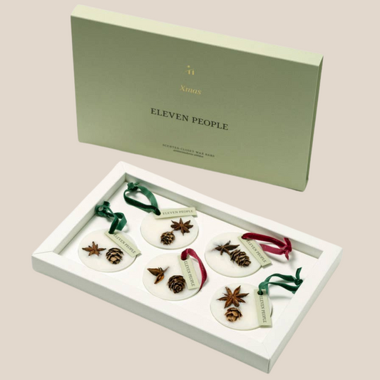 Xmas Christmas Closet Soy Wax Bar Freshener: Pack of 5 small