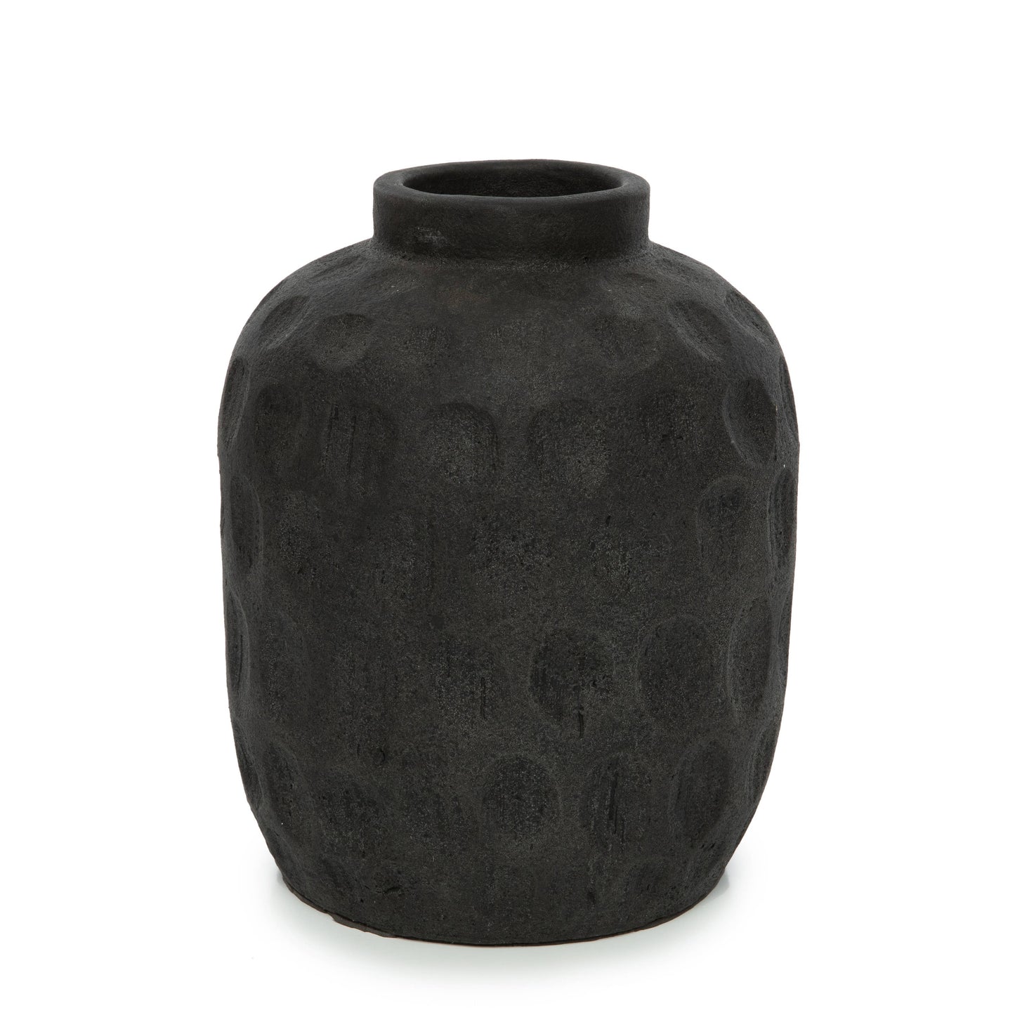 The Trendy - Terracota Black Vase - L