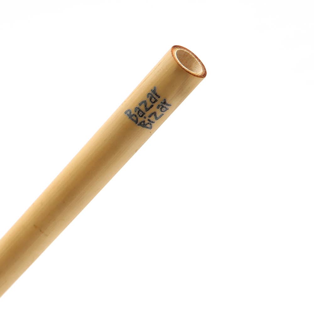 Reusable Bamboo Straws - Set of 10 with Cleaning Brush
