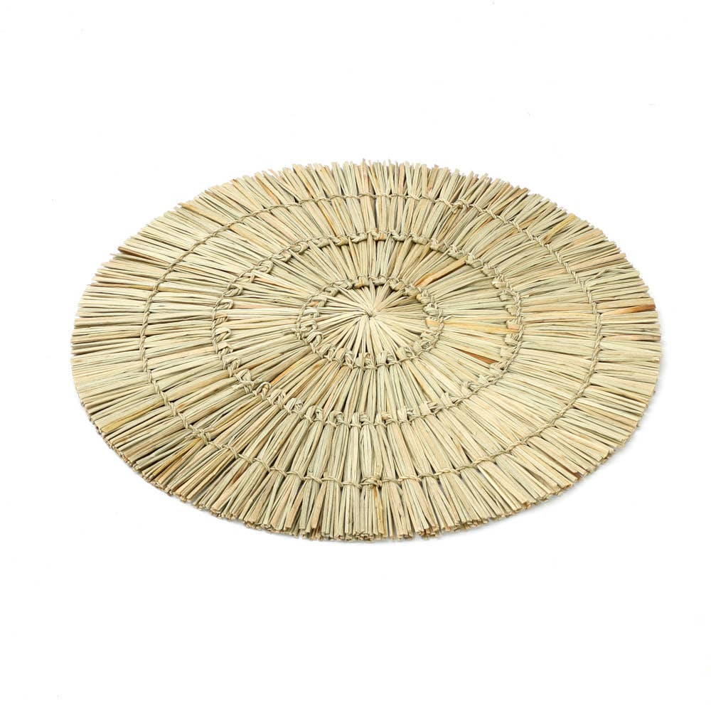 The Alang Alang Placemat - Round - Natural (Set of 4)