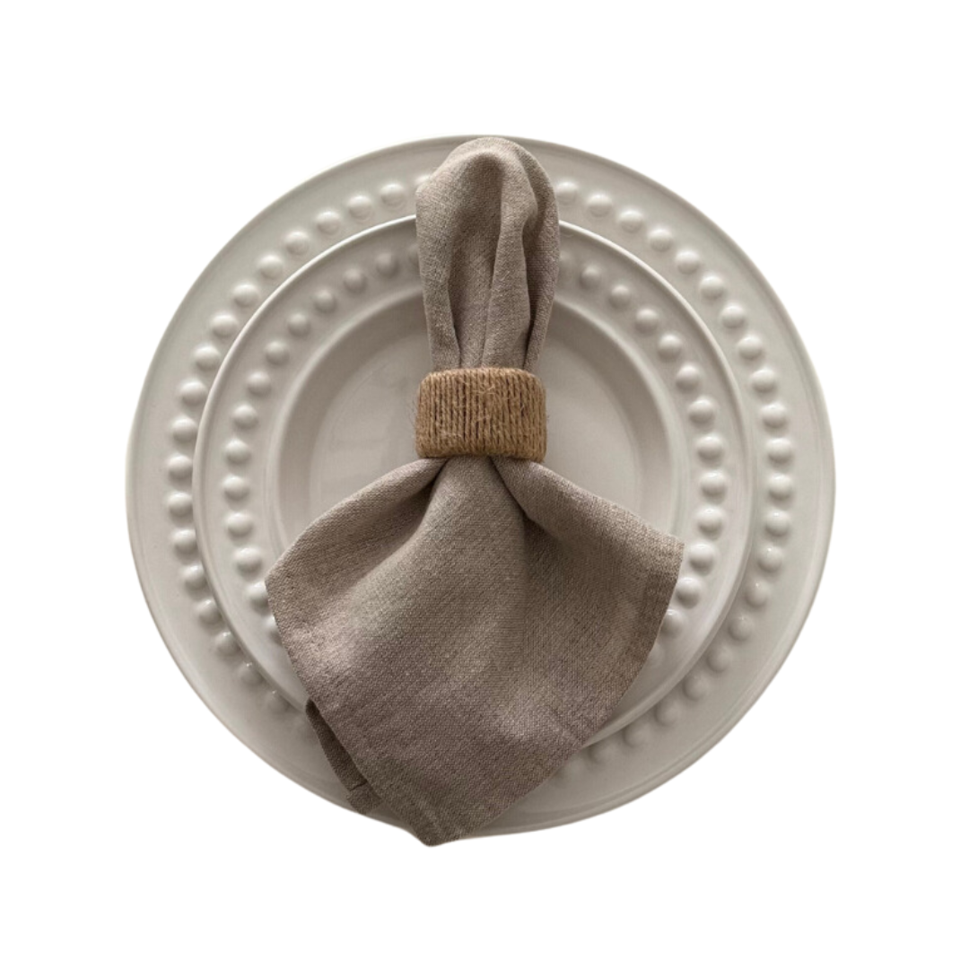 Ocean Jute Napkin Ring, Set of 4
