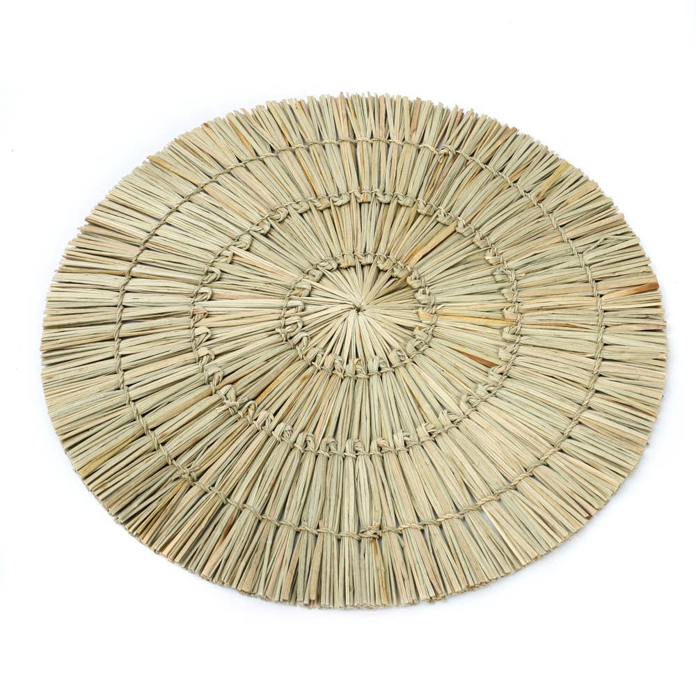 The Alang Alang Placemat - Round - Natural (Set of 4)
