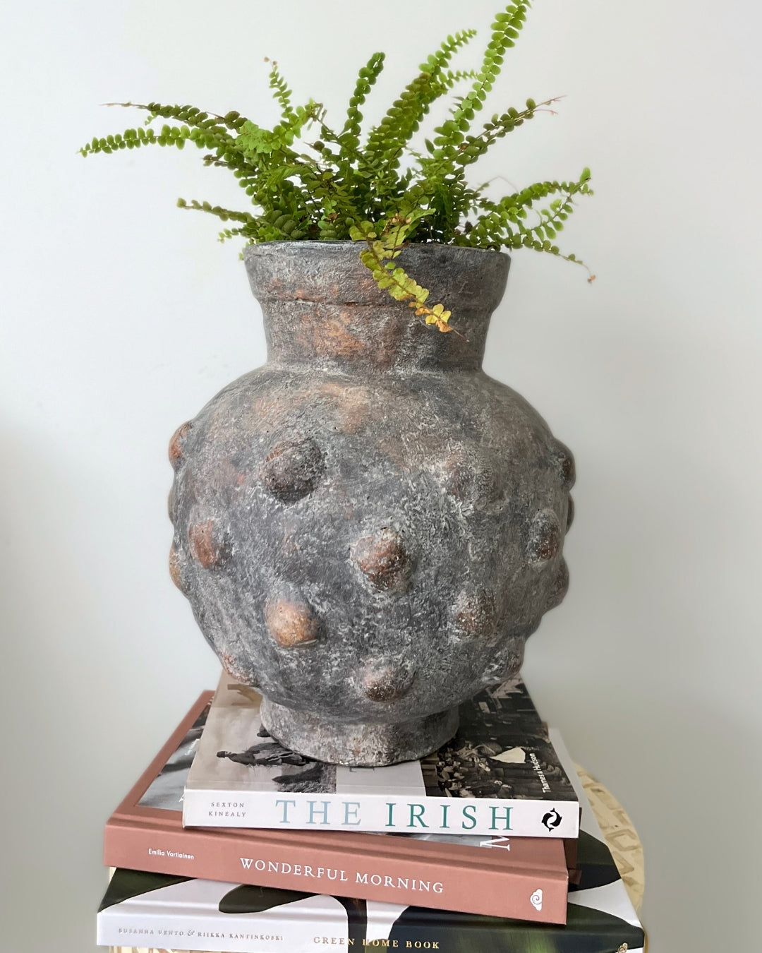Shifa Waterproof Large Terracotta Vase (30cm) | Handcrafted Artisan Statement Pot (Indoor / Outdoor)