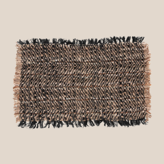 The Oh My Gee Cotton Placemat - Black Copper - Set of 4