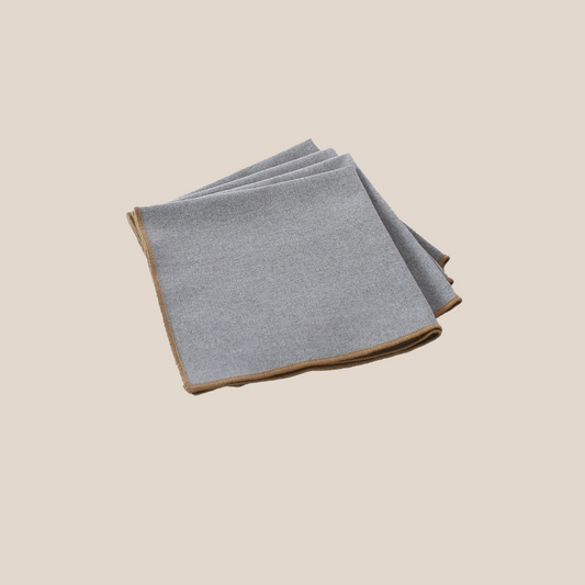 LINA Natural Napkins - Light Grey (Set of 4)