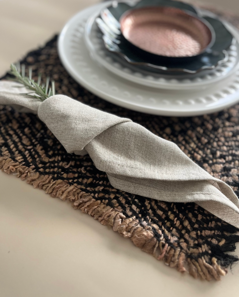 The Oh My Gee Placemat - Black Copper - Set of 4