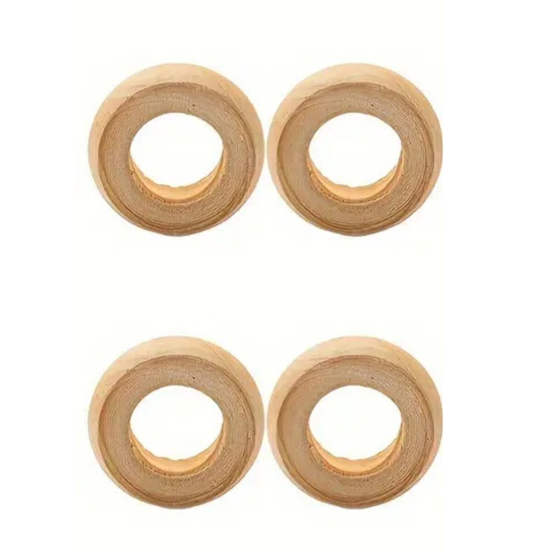 Yuli Wooden Napkin Ring, Set of 4