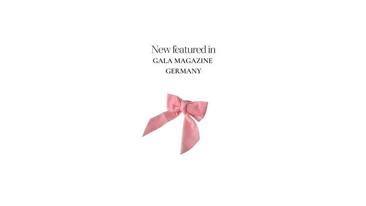 Matisa Deco Featured in GALA Magazine Germany Press Our Velvet Pink Bow Napkin Rings Set of 6
