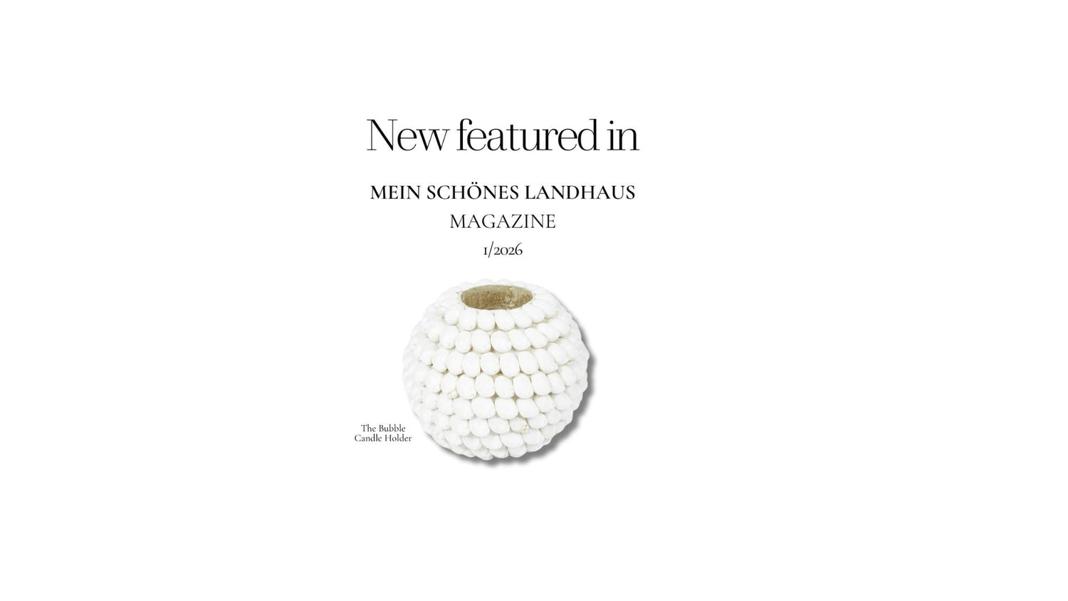 Matisa Deco Featured in Mein Schönes Landhaus – Issue 1/2026 (Germany)