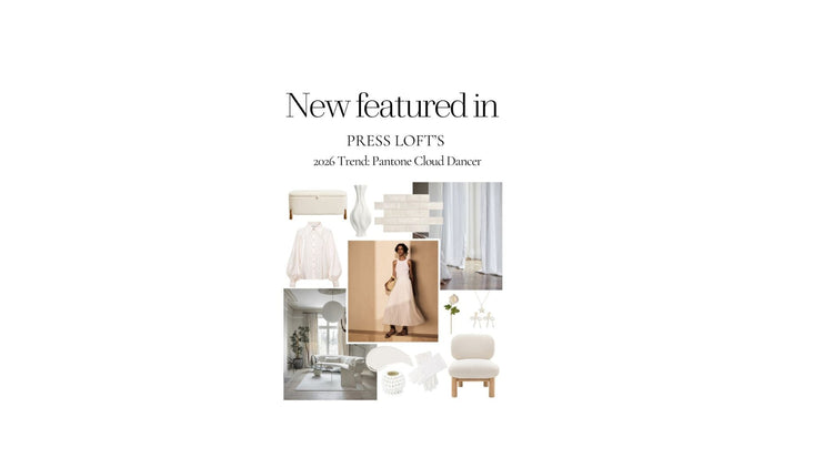 Matisa Deco Featured in Press Loft’s 2026 Trend: Pantone Cloud Dancer