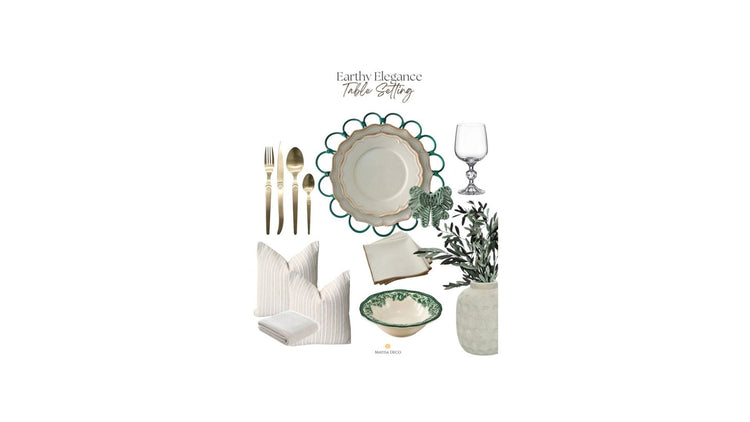 Earthy Elegance Table Setting