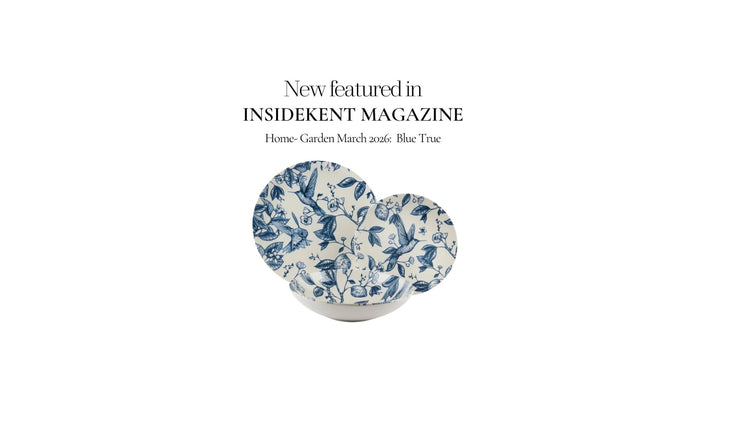 Colibri 12-Piece Blue Ceramic Dinnerware Set by Excelsa featured in InsideKent Magazine UK March 2026