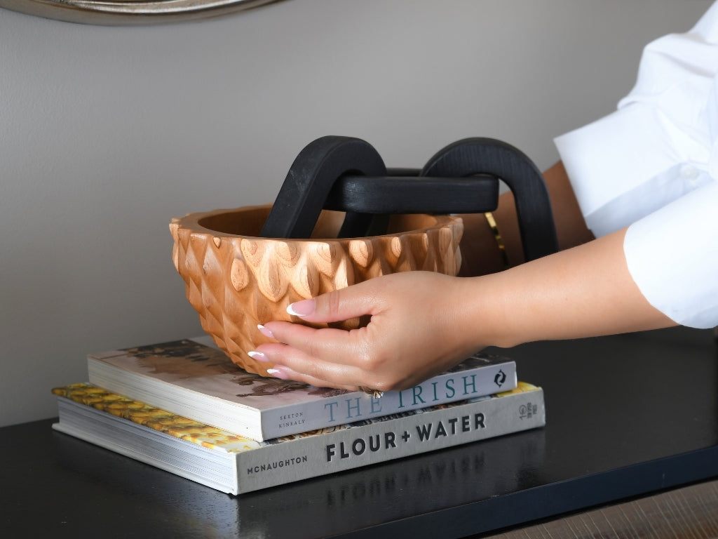 The Teak Root Durian Bowl - Natural (M) | Handcrafted Organic Statement Bowl