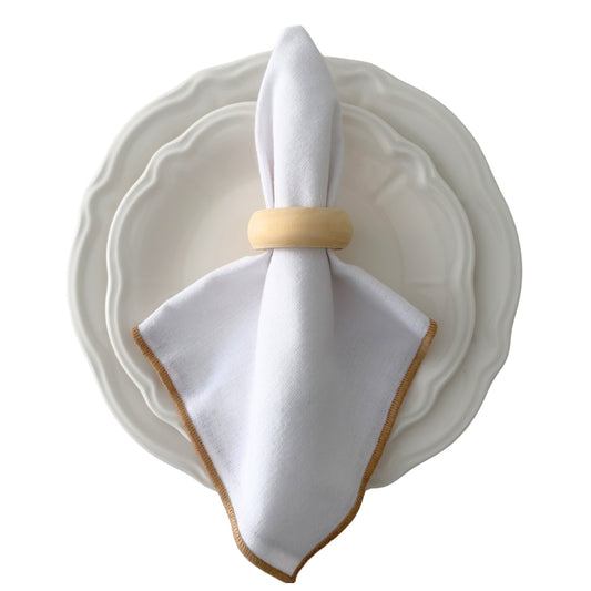 Yuli Wooden Napkin Ring, Set of 4