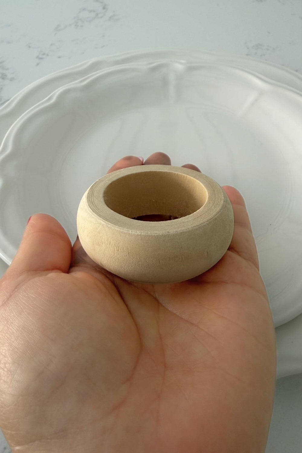 Yuli Wooden Napkin Ring, Set of 4