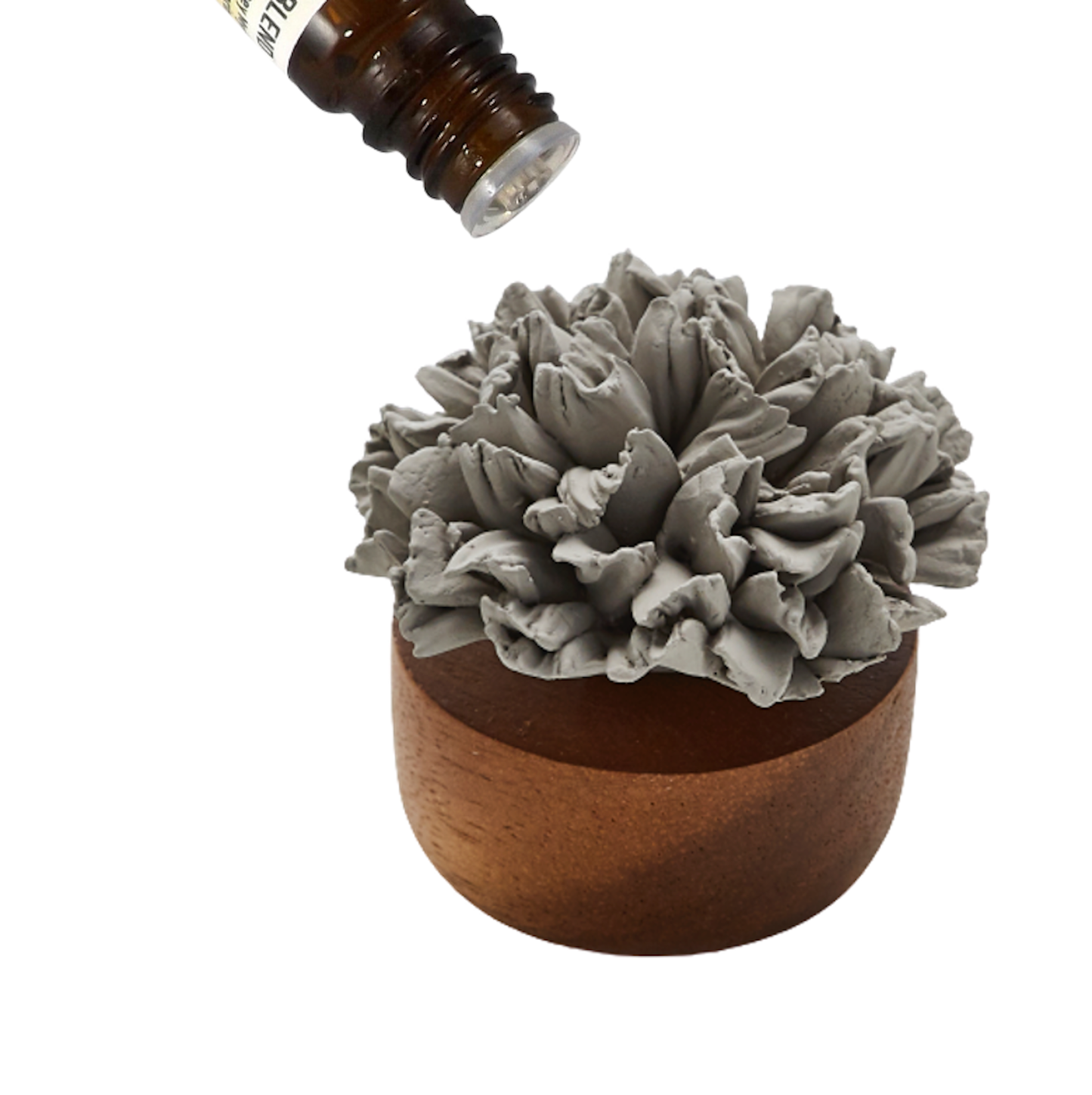 Oil Diffuser - Carnation Flower - Grey Color