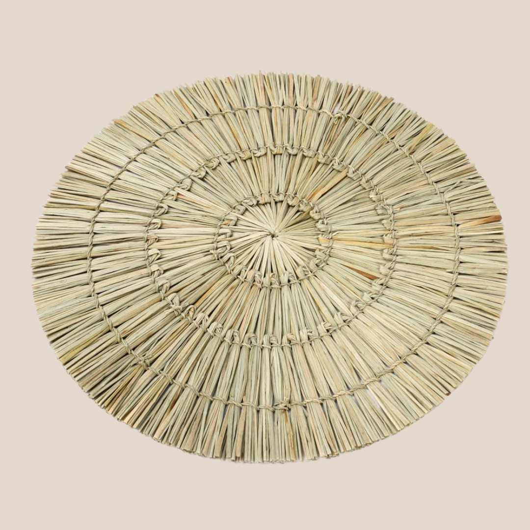 The Alang Alang Placemat - Round - Natural (Set of 4)