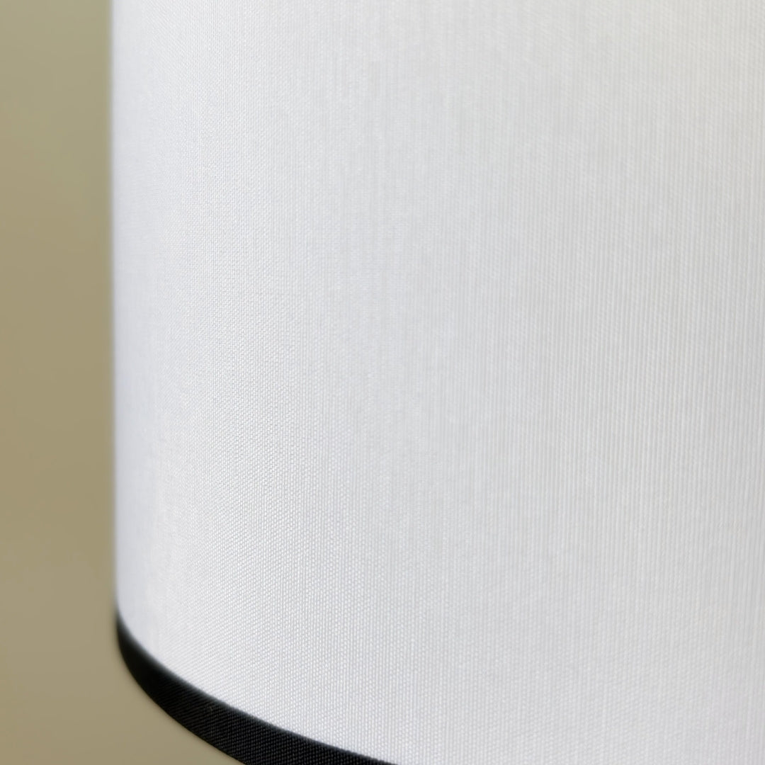 Tabata Noir Artisan Lamp | Sisal & White Cotton H22cm.