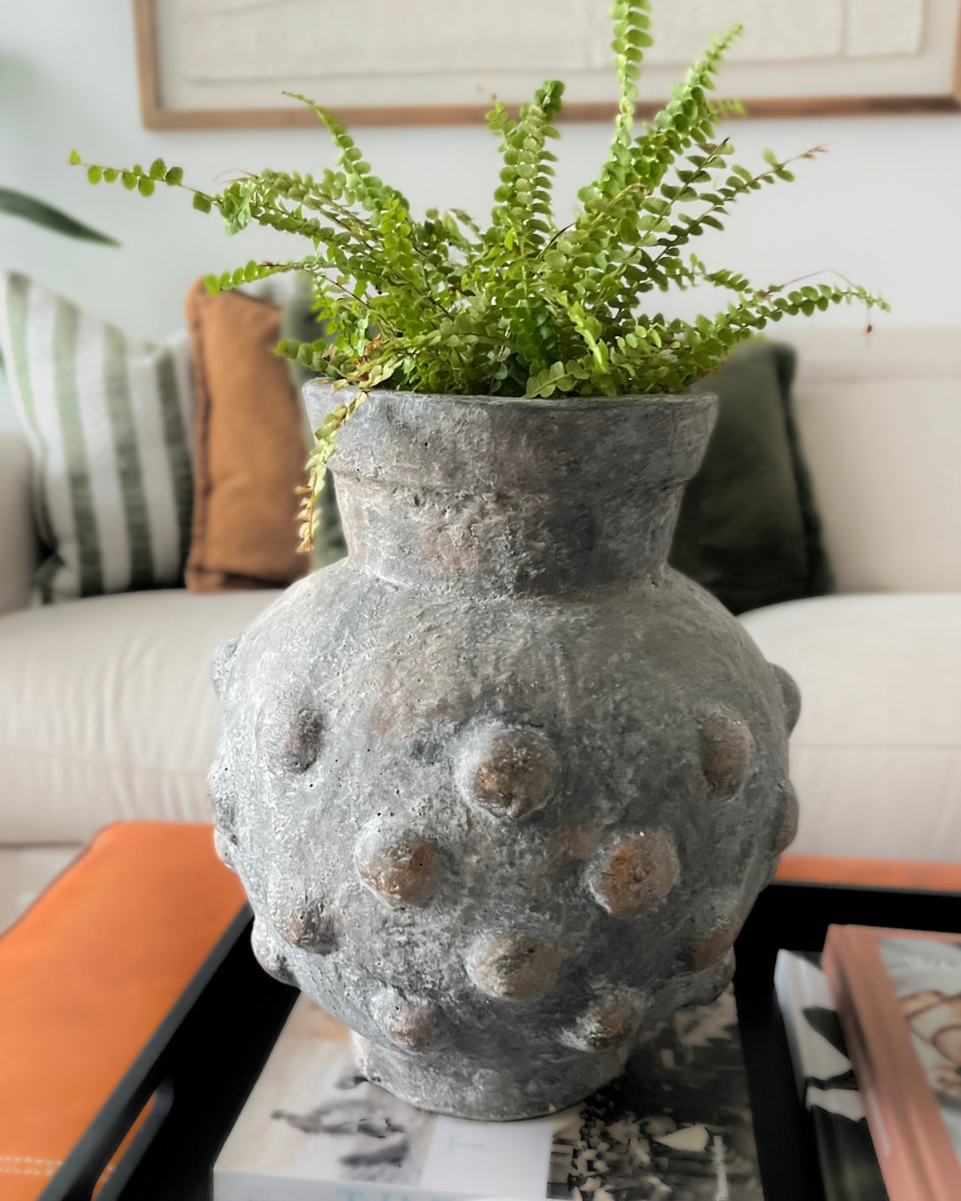 Shifa Waterproof Large Terracotta Vase (30cm) | Handcrafted Artisan Statement Pot (Indoor / Outdoor)