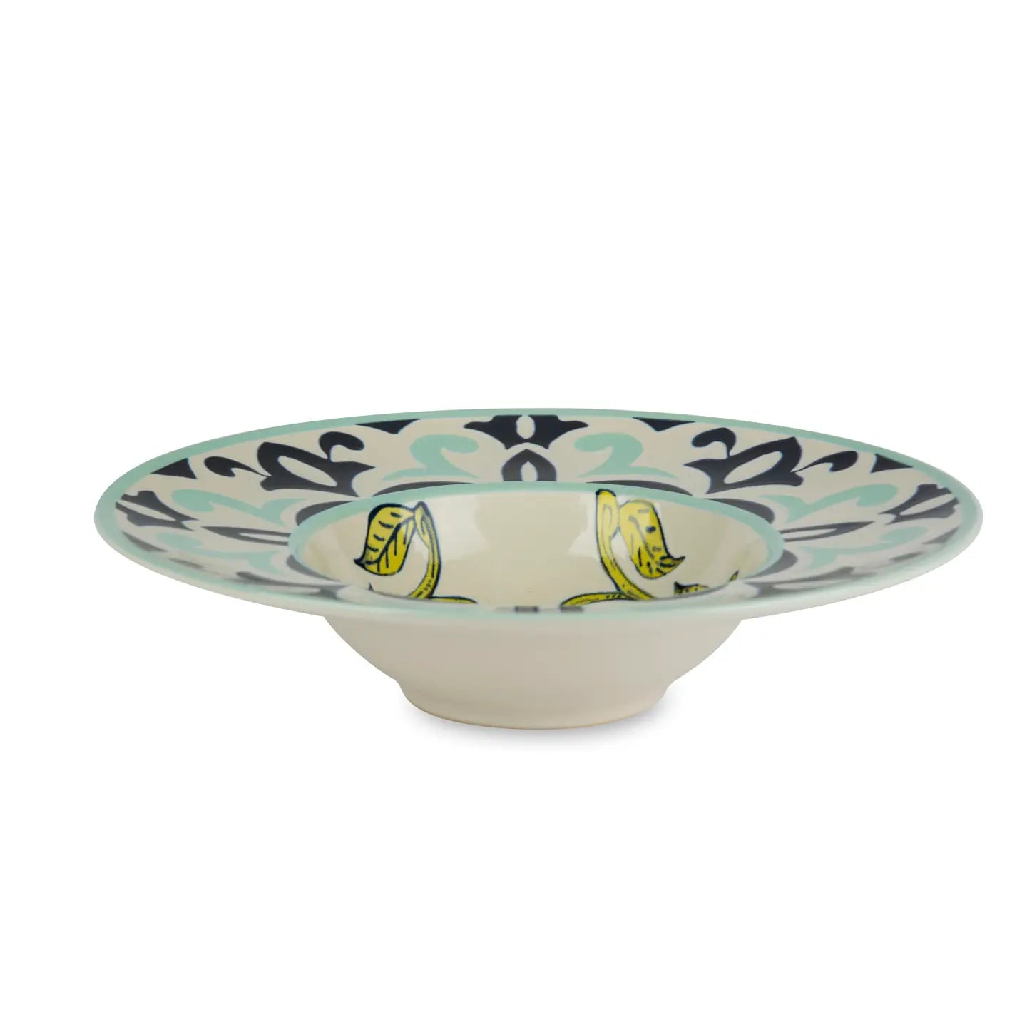 Amalfi Porcelain Pasta Plate/Bowl cm 30 - Set of 6