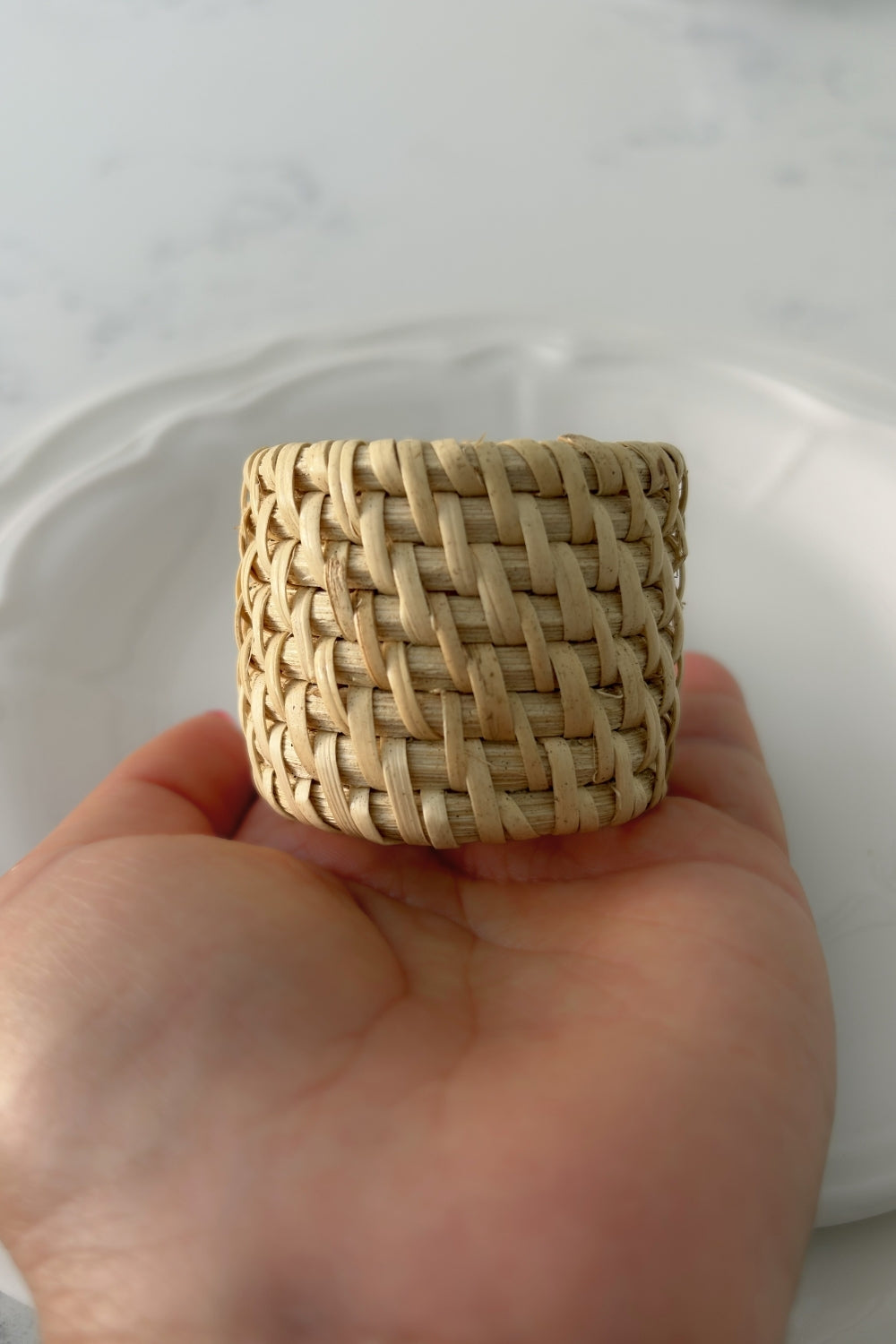 Lara - Bamboo Rattan Napkin Ring, Set of 4