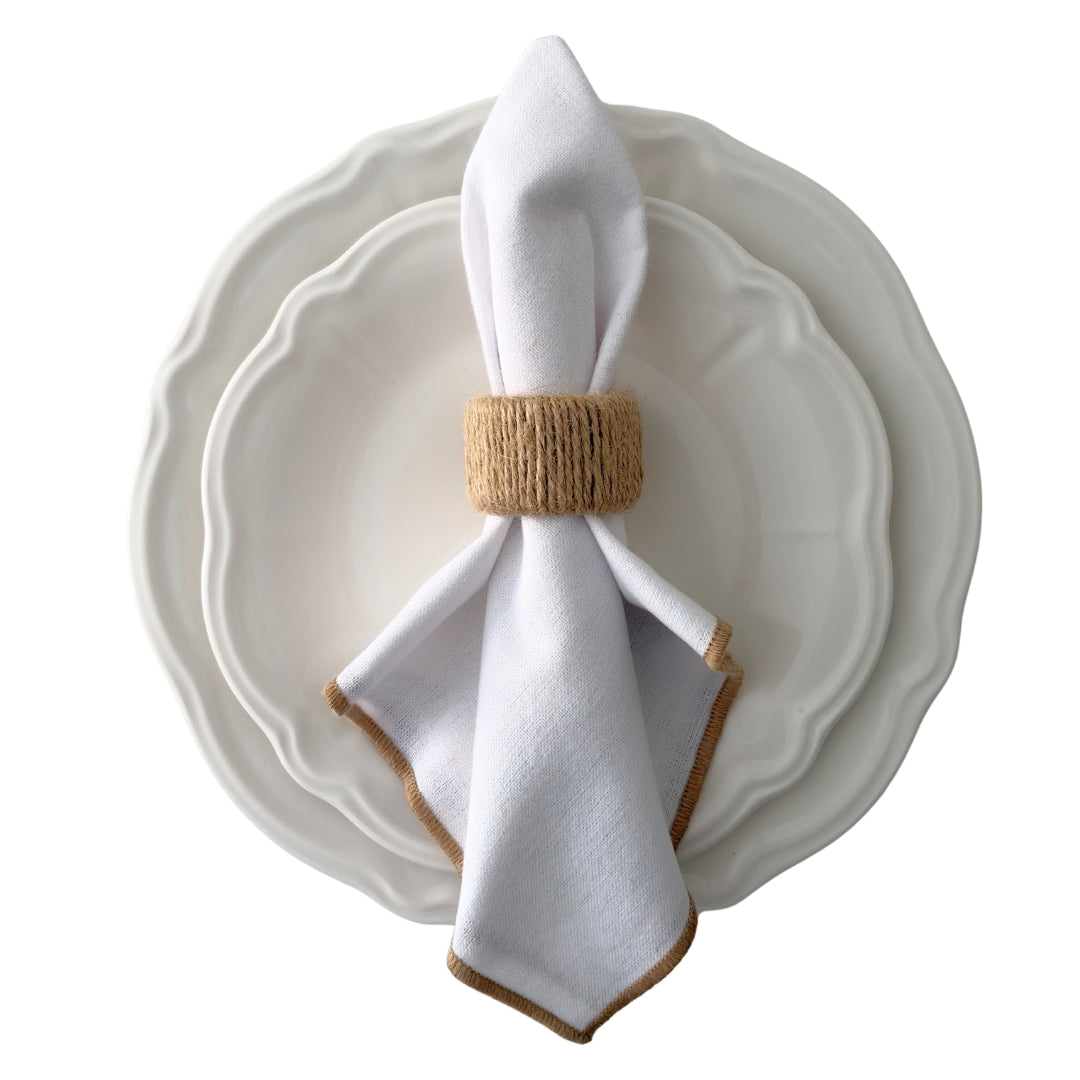 Ocean Jute Napkin Ring, Set of 4