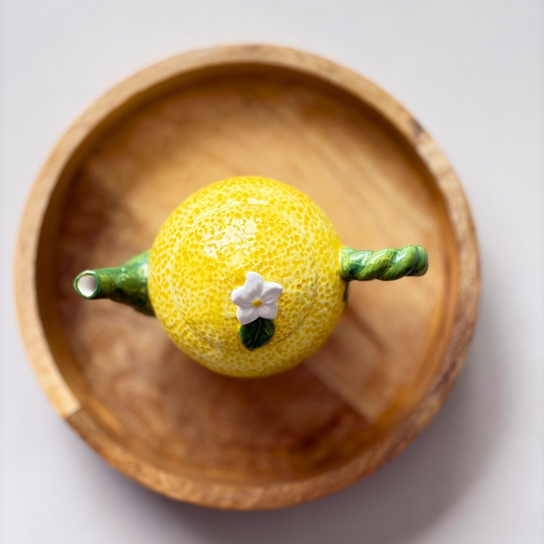 Amalfi Lemon Ceramic Teapot | 500ml Excelsa Italian Design
