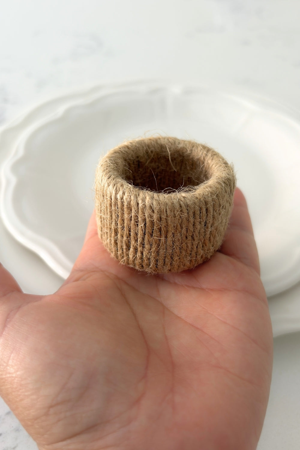 Ocean Jute Napkin Ring, Set of 4
