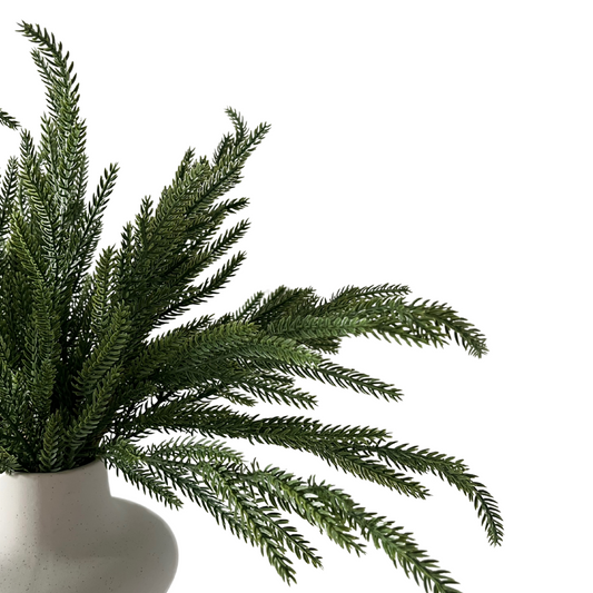 Faux Norfolk Pine Branches, Set of 4 Pieces