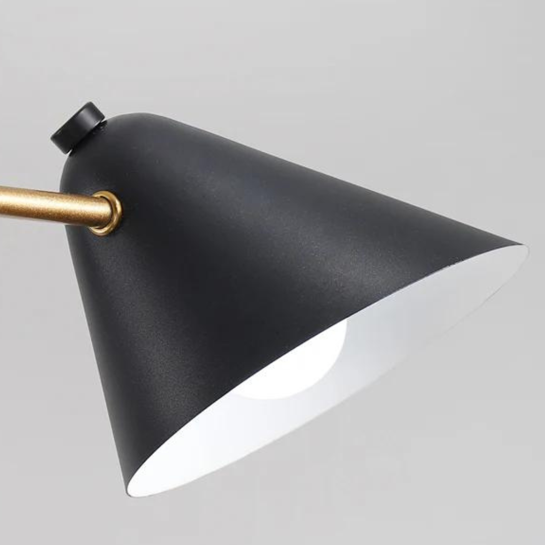 The Petra Chandelier, Black-Gold (6 lights)