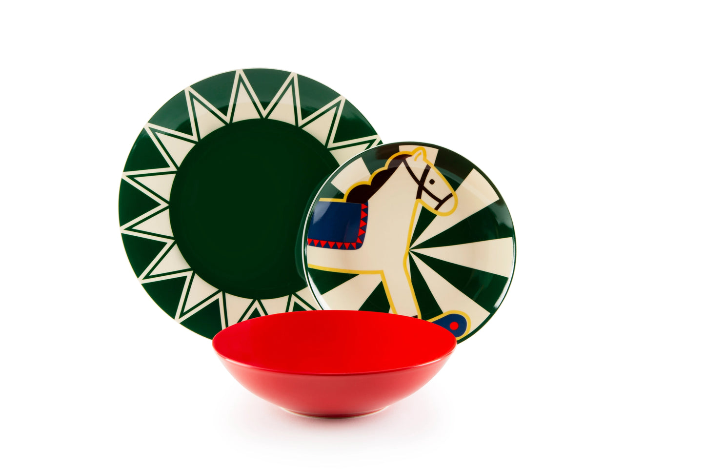 Vintage Christmas 18-Piece Porcelain Dinnerware Set – Service for 6