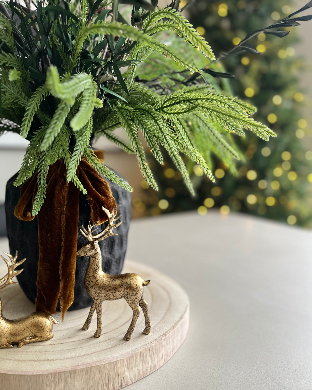 Faux Norfolk Pine Branches, Bunch