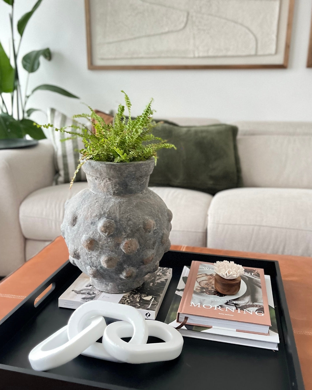 Shifa Waterproof Large Terracotta Vase (30cm) | Handcrafted Artisan Statement Pot (Indoor / Outdoor)