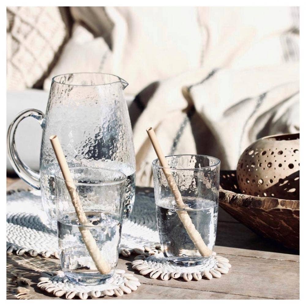 Reusable Bamboo Straws - Set of 10 with Cleaning Brush