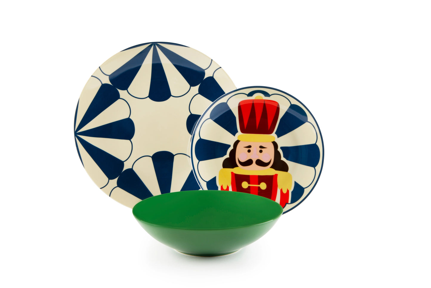 Vintage Christmas 18-Piece Porcelain Dinnerware Set – Service for 6