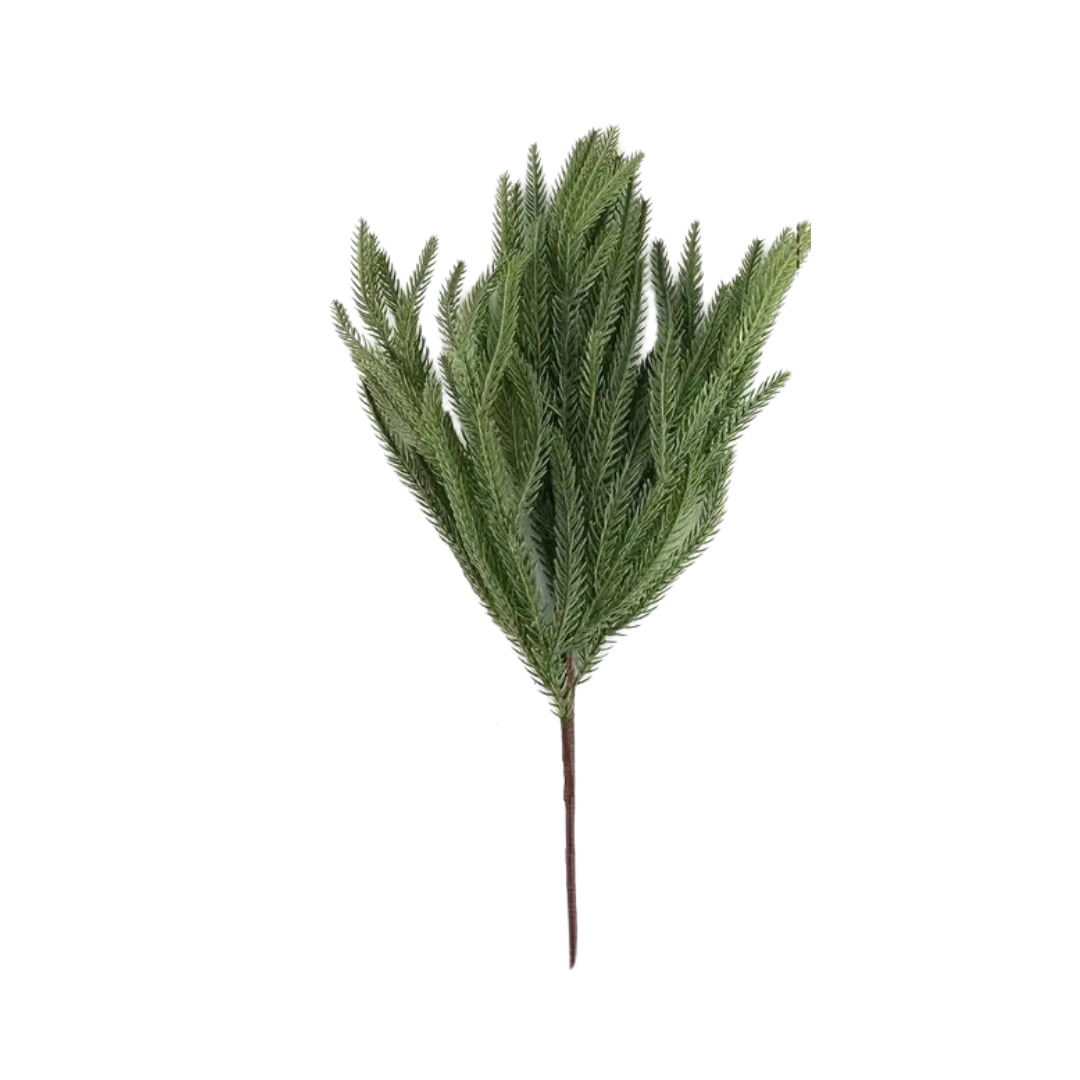 Faux Norfolk Pine Branches, Set of 4 Pieces