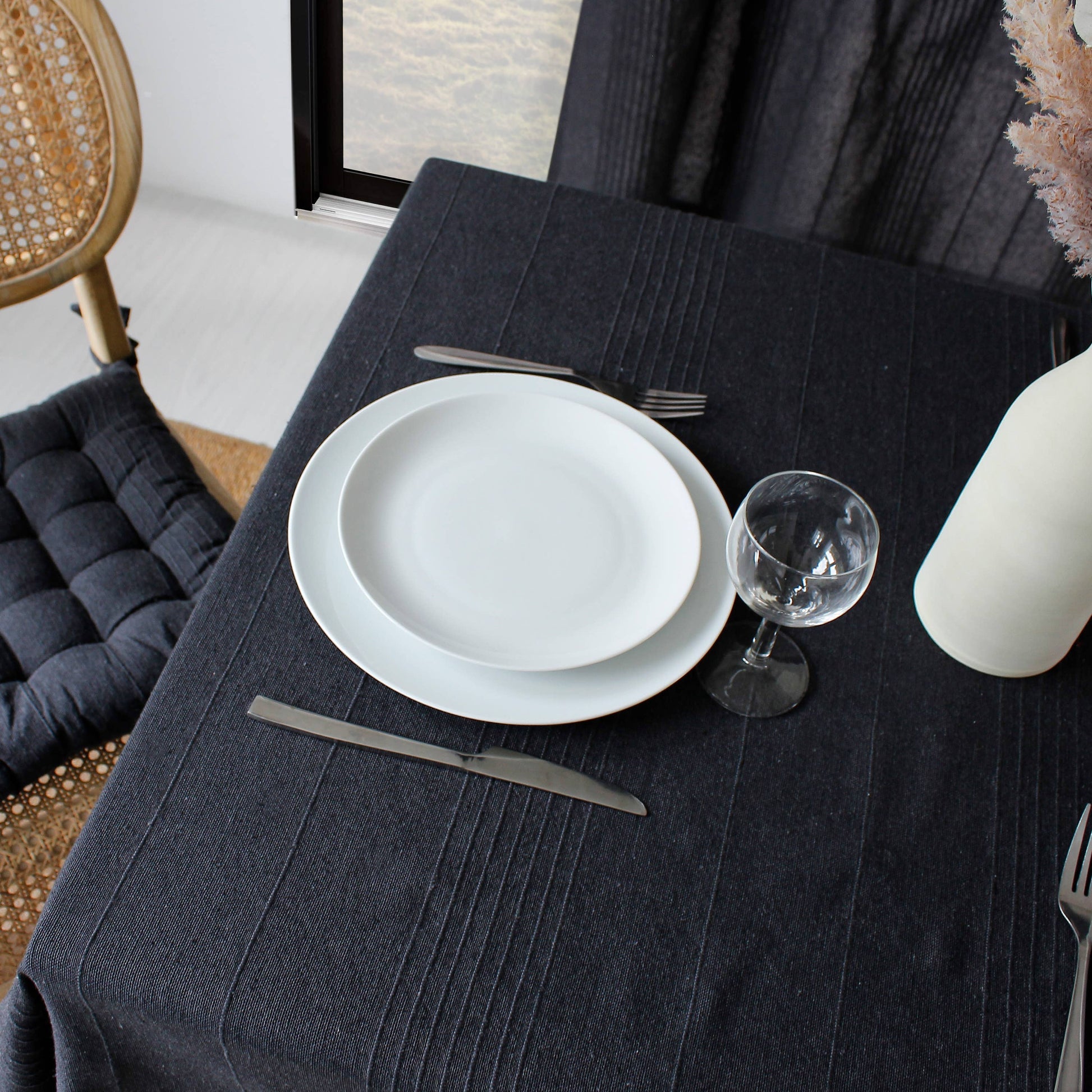 Carbon Black tablecloth