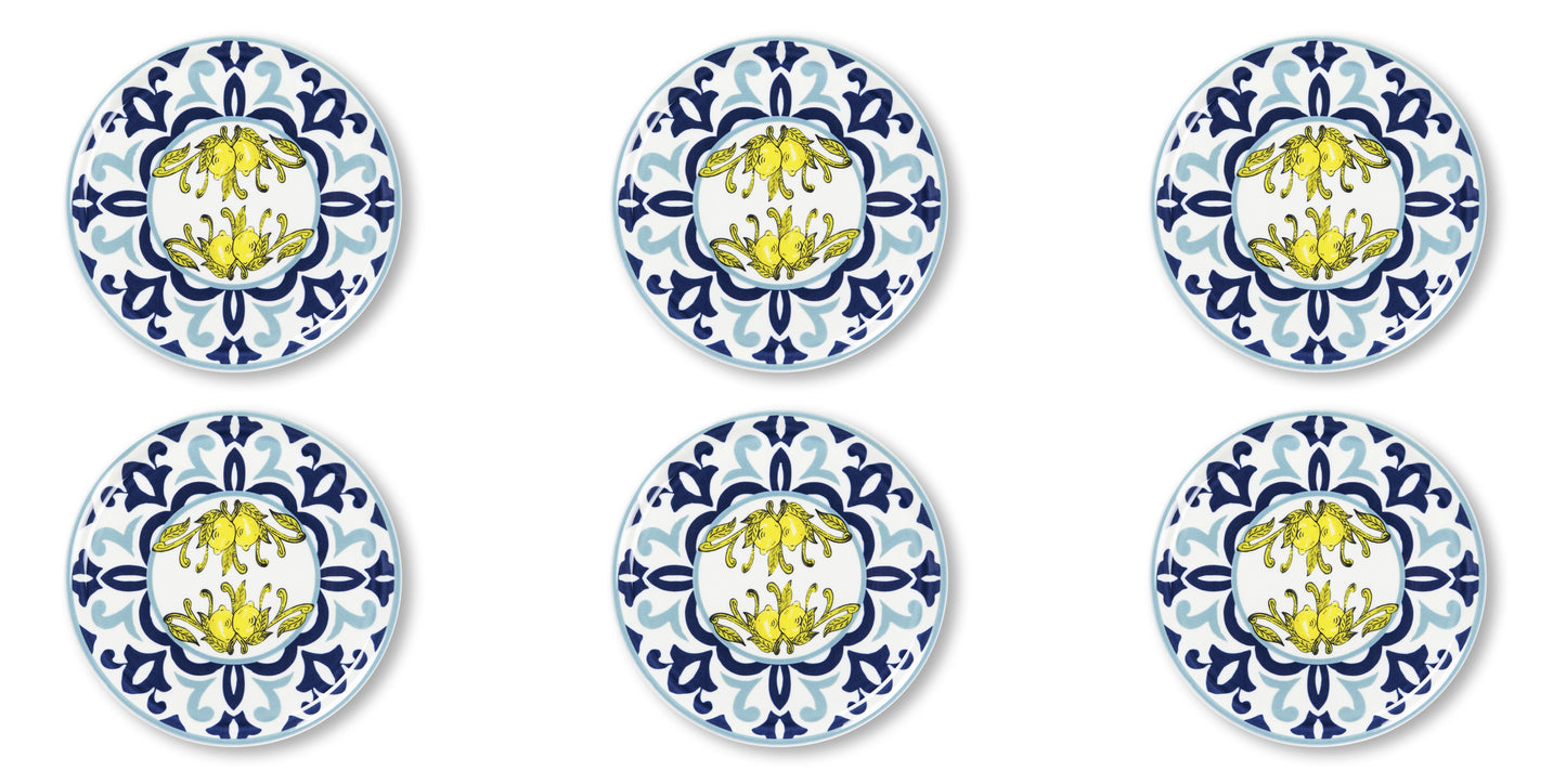 Amalfi Porcelain Pizza Plate cm 32.2 - Set of 6
