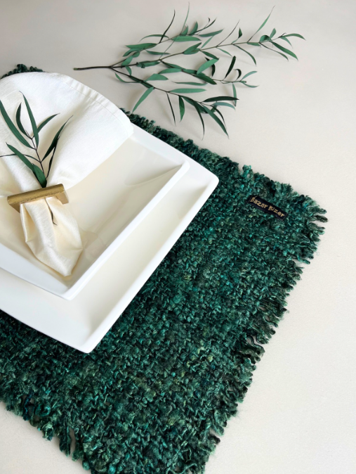 The Oh My Gee Placemat - Forest Green - Set of 4