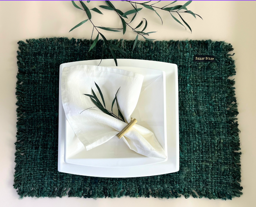 The Oh My Gee Placemat - Forest Green - Set of 4