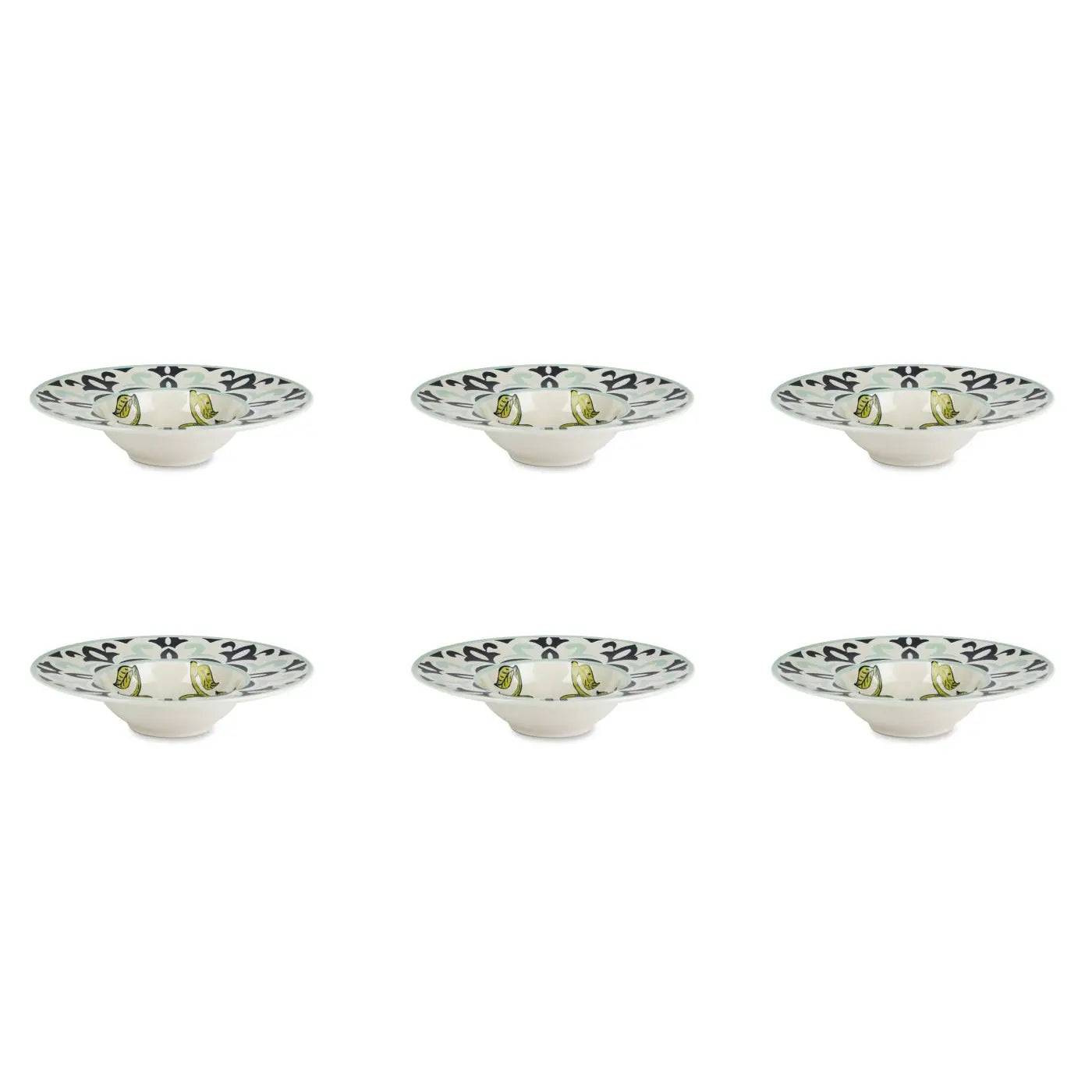Amalfi Porcelain Pasta Plate/Bowl cm 30 - Set of 6