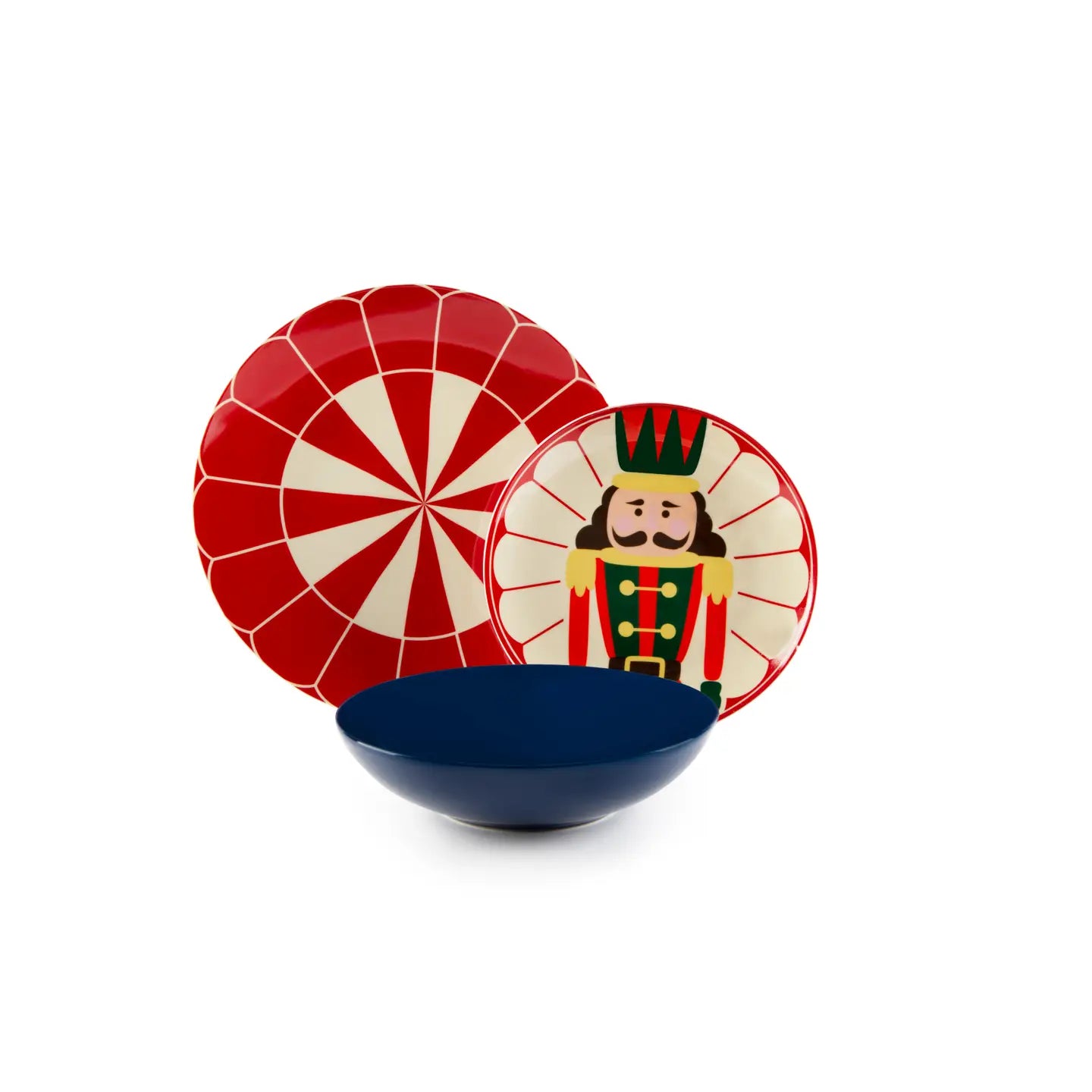 Vintage Christmas 18-Piece Porcelain Dinnerware Set – Service for 6