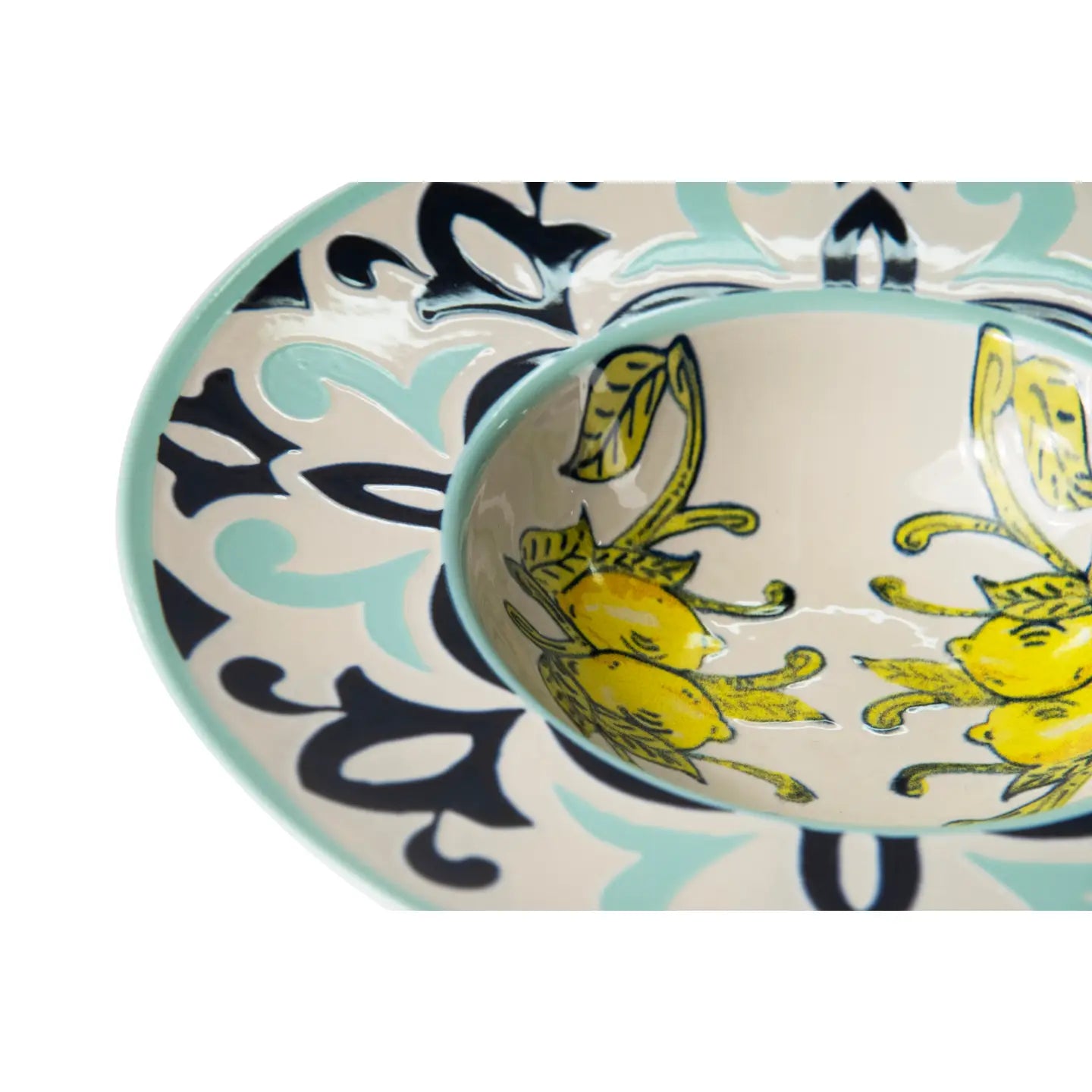 Amalfi Porcelain Pasta Plate/Bowl cm 30 - Set of 6