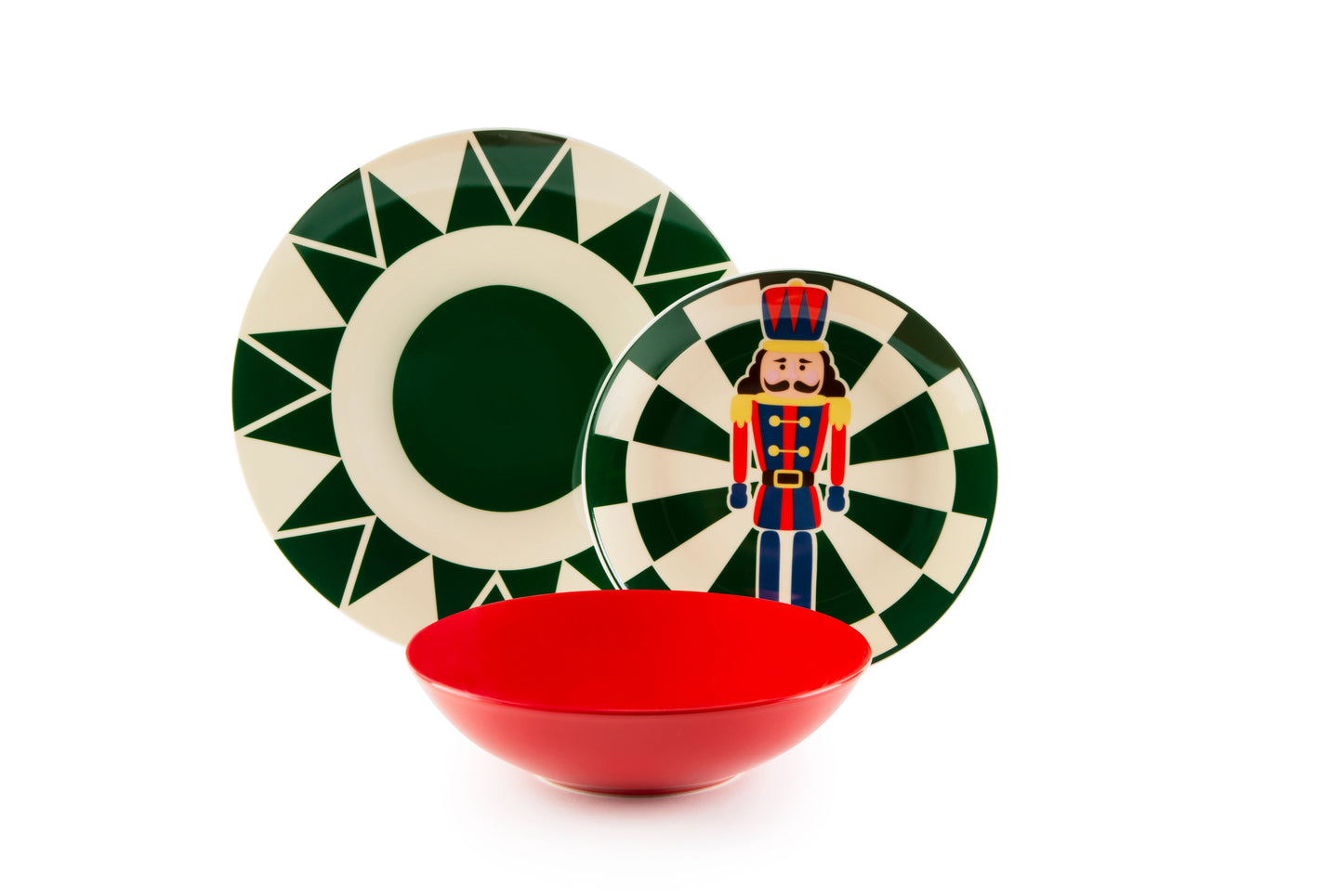 Vintage Christmas 18-Piece Porcelain Dinnerware Set – Service for 6