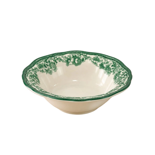 Faustine Green floral porcelain cereal bowl 16cm