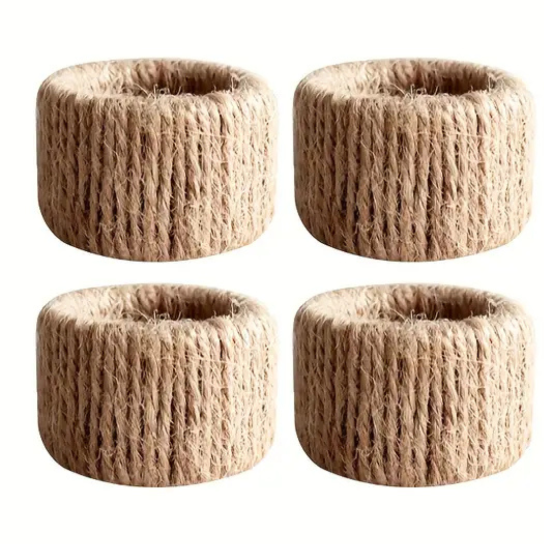 Ocean Jute Napkin Ring, Set of 4