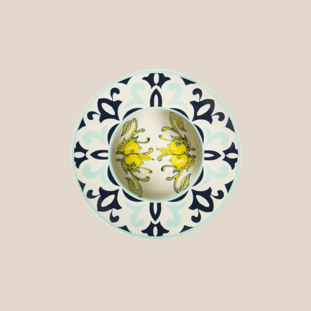 Amalfi Porcelain Pasta Plate/Bowl cm 30 - Set of 6