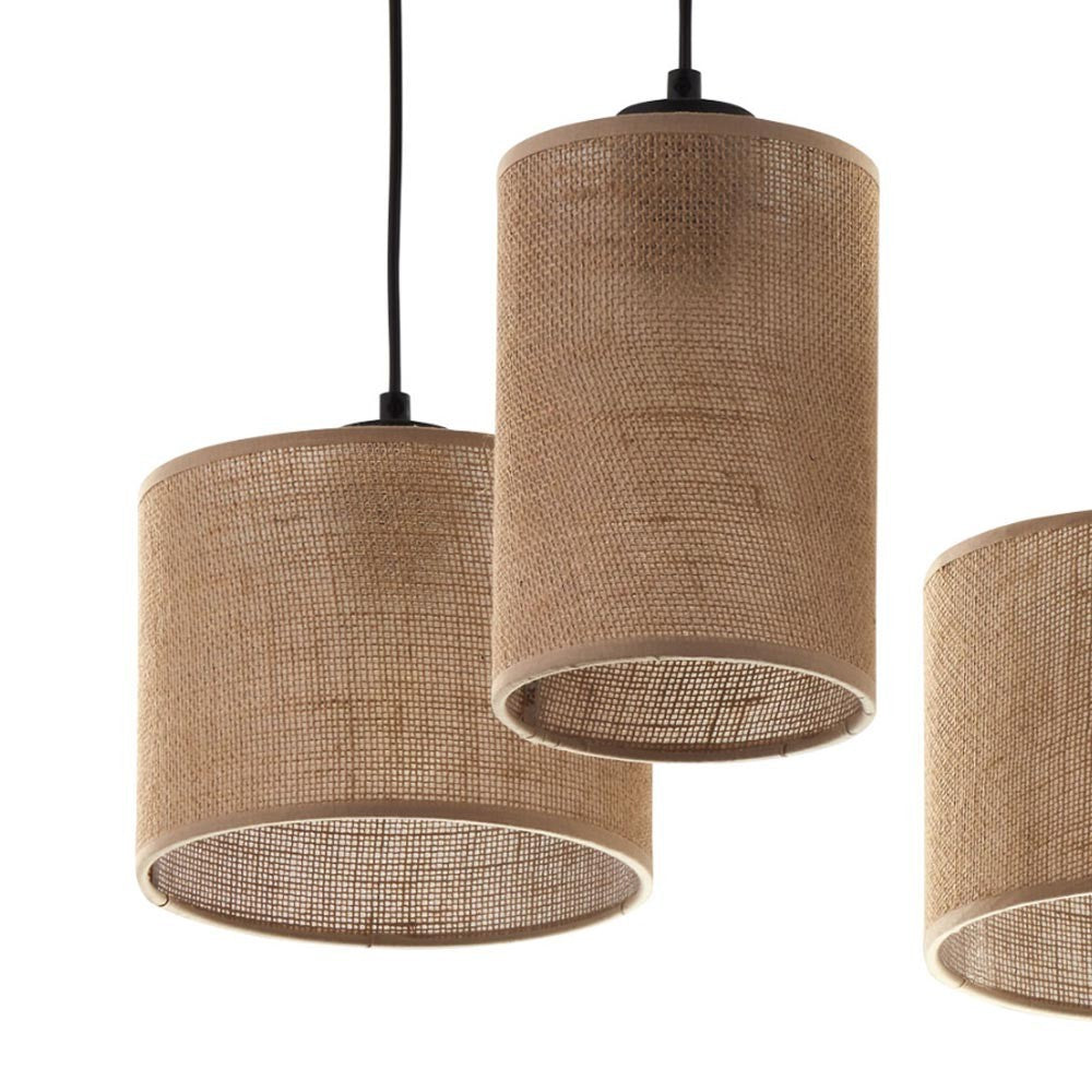 Ogassa 4-Light Natural Raffia Pendant Lamp