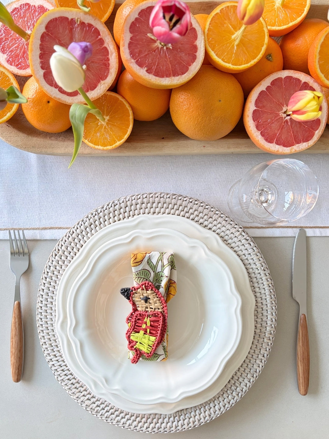 hand-block-printed-floral-napkins-orange-yellow-spring